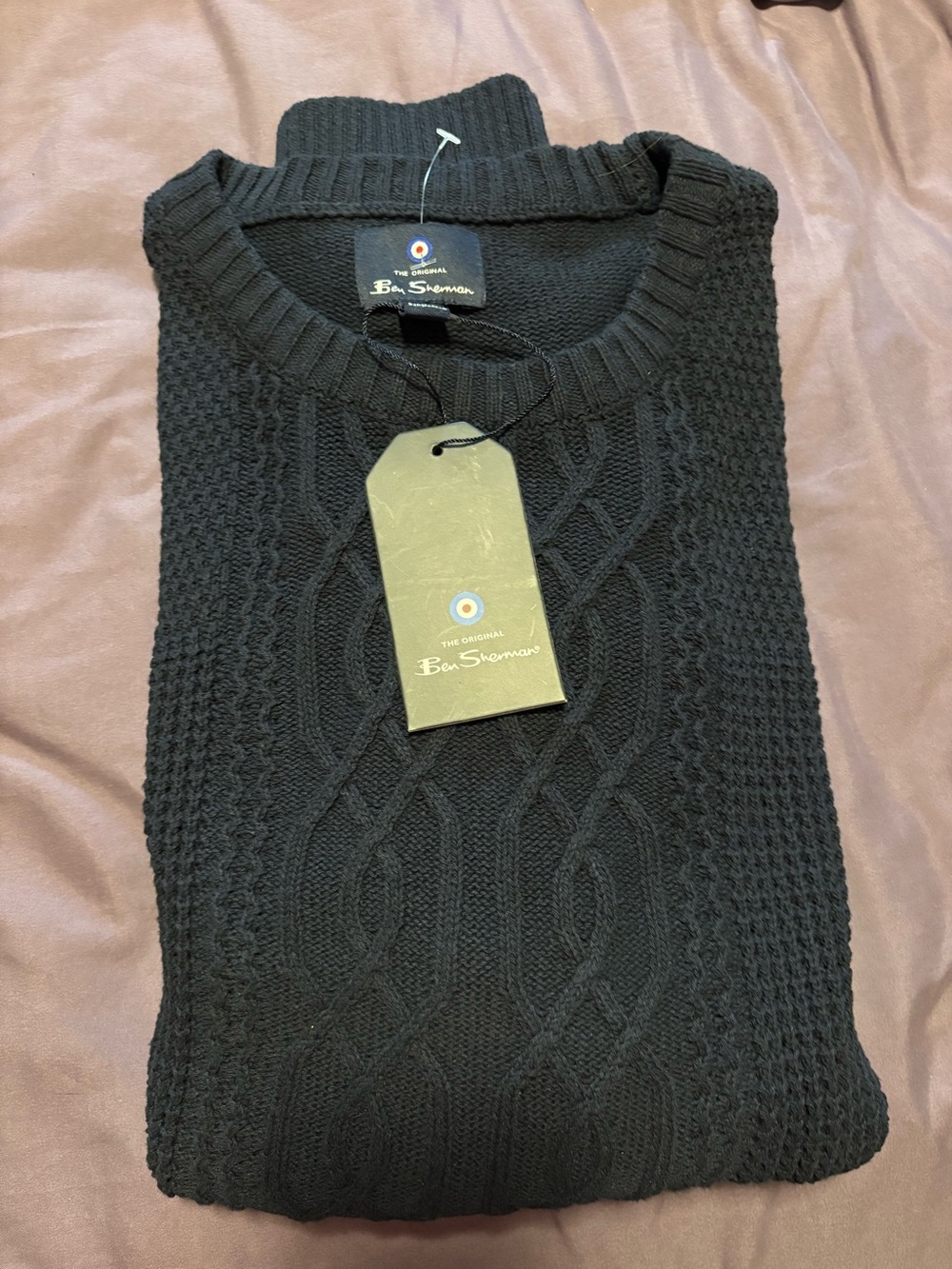 NWT Ben Sherman Men’s Knit Crewneck Sweater - Navy